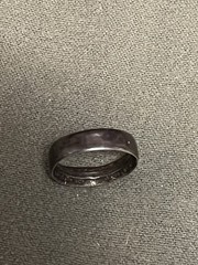 925 Sterling Antique 1911-1936 Australia 1 Florin – George V Coin Ring Size 9.75