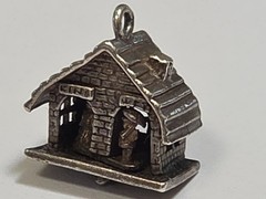 Sterling Silver ~ Restroom Charm ~ Men’s Woman’s Side ~ MOVES ~ VINTAGE