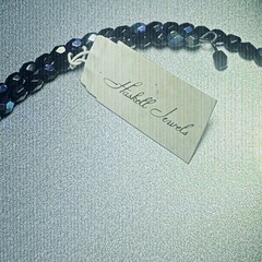 VTG Miriam Haskell Necklace Choker Orig Tags Iridescent Glass Couture Vrba Era