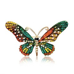 Vintage Art Nouveau Style Fairy Nymph Pendant Butterfly Brooch Shawl Pin Jewelry