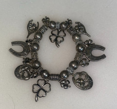 Vintage Good Luck Charm Stretch Bracelet B70