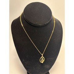 Vintage Pendant Necklace Sarah Coventry Simulated Pearl Delicate Chain Signed