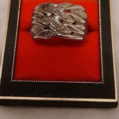 Ring Ross-Simons Vintage Tied Knot Band Sterling Silver 925 Size 9