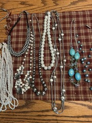 Huge Lot Of Necklaces Used