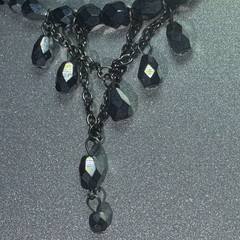 VTG Miriam Haskell Necklace Choker Orig Tags Iridescent Glass Couture Vrba Era