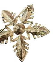 Vintage Napier Gold Tone Star Flower Brooch