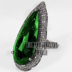 Gorgeous 1.93ctw Rose Cut Diamond Emerald Silver Victorian Ring Jewelry