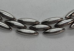 Vintage Sterling Silver Modernist Choker Necklace Marquis Link Unisex43.3 Gr 16”