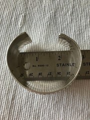 Vintage Sterling Silver Braided Cuff Bracelet ITALIAN