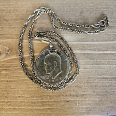 United States Liberty One Dollar 1974 Coin Necklace