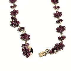 Vintage Bohemian Garnet Necklace