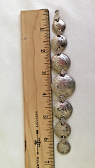 Vintage 1943-44 Australian Coin Trench Art Charm Bracelet Sterling Silver Unisex