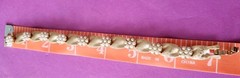 Vintage Crown Trifari Gold Plate Birthday Ribbon Bracelet