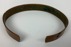 Genuine Copper Bracelet Vintage Jewelry Adjustable Adult Unisex Size Signed