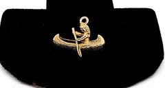 1921 PAYTON PEPPER CO. BIRMINGHAM 9K SOLID GOLD N.A. INDIAN ROWING A CANOE CHARM