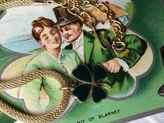 4 Leaf Clover Choker,Enameled four leaf,Irish Necklace,Sarah Coventry Choker G94