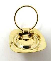Scarf Holder Clip Large Pearl Gold Tone Slide Dressy 1 1/2 inch US Seller TT