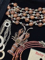 Vintage Now Curated Boho Jewelry Lot Handmade Statement Necklace 10pc