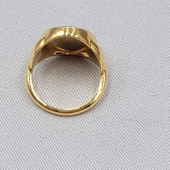 Vintage Avon Cloisonne Flower Gold Tone Ring Size 5.5