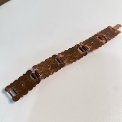 Vintage Copper Glitter Confetti Bracelet & Earrings Set