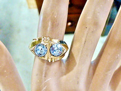 RARE 1/30 14k K YELLOW GOLD PLATE NEW OLD STOCK 70’S SIZE 6 RING BRILLIANT!!!!