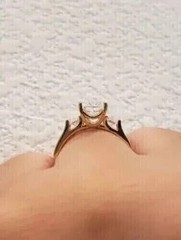 2.25Ct VVS1 Princess Cut Lab Created Diamond Engagement Wedding 14K Gold FN Ring