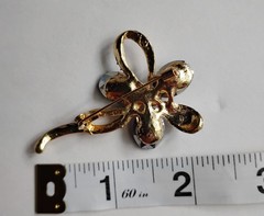 Black Emo Flower Brooch | Sparkling Goth Jewelry | High End Classy Dark…