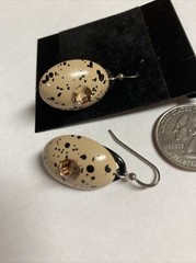 Jeff Lieb dangle pierced earrings, Swarvoski crystal, Designer runway