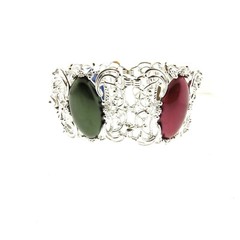 Vintage Sarah Coventry Multicolor Lucite Link Statement Bracelet 7.5″