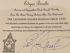 I Am Edgar Berebi My Vintage Golden Laughing Buddha Pendant Never Worn