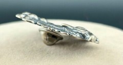 Vintage Repousse Fox In The Grapevine 2″ Silver-Plated Brooch
