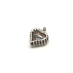 925 Sterling Silver Sparkling Clear CZ Cubic Zirconia Small Heart Love Pendant
