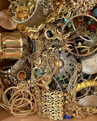 Jewelry 1 lb Lot -All intact ,Wearable, Estate, Vintage to Modern – Lot #GH12