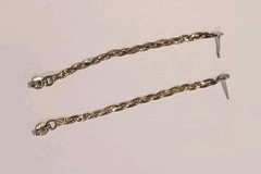 Vintage Sterling Silver Wrap Around Braided Rope Earings Marked 925
