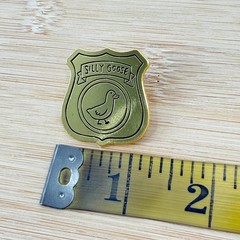 Silly Goose Badge Pin, Funny Enamel Pin, Gift for Her, Funny Animal Pin, Goose