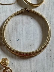 Vintage To Now Gold Tone Costume Mixed Unbranded/ Branded Jewelry Lot 9 Pieces