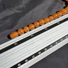 Vintage Soviet Natural Amber Beads Necklace Kaliningrad Video