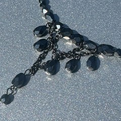 VTG Miriam Haskell Necklace Choker Orig Tags Iridescent Glass Couture Vrba Era