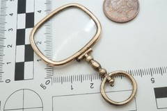 ANTIQUE ENGLISH GEORGIAN GOLD QUIZZER / MAGNIFYING GLASS c1820