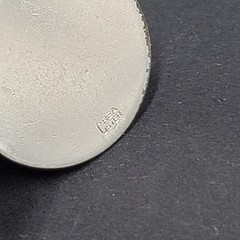 Vintage 3D Happy Birthday Cake Enamel CREA Sterling Silver Charm Pendant 7/8″