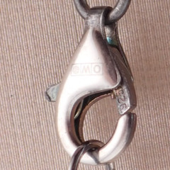 Vintage White 5-6mm Freshwater Pearl Knotted Sterling Clasp 18″ Necklace