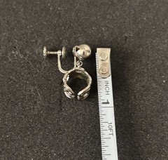 Vintage Screw on Metal Cuff Earrings