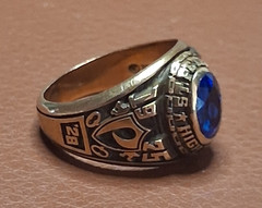 Vintage ’58 St. Peter’s High School 10K Gold Class Ring Size 5.5 Monogram BMZ 7g