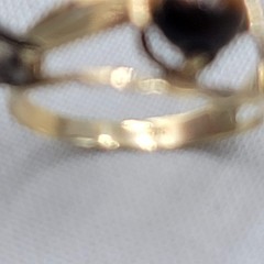 Vintage 585 14k Yellow Gold Ring Tigers Eye Stone 1.5 grams Size 5.5