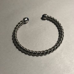 Men’s Vintage Cable Style Sterling Silver cable Bracelet flexable/adjustable