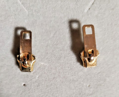 Vintage Unique Gold Tone Unique Zipper Earrings Set Detailed Gift Unisex Adult