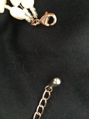 triple strand baroque fwp pearl bead necklace and earrings