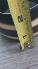 Vintage Chunky Brown Abstract Striped Wide Bangle Bracelet Made in India