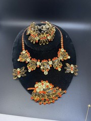 JULIANA D&E BOOK SET GRAND PARURE COFFIN RHINESTONES 5 PIECE PARURE SET