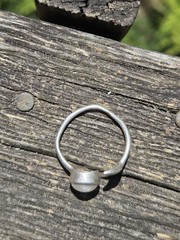Vintage Moonstone Moon Bypass Ring Sterling Silver 925 Size 9.5 Celestial